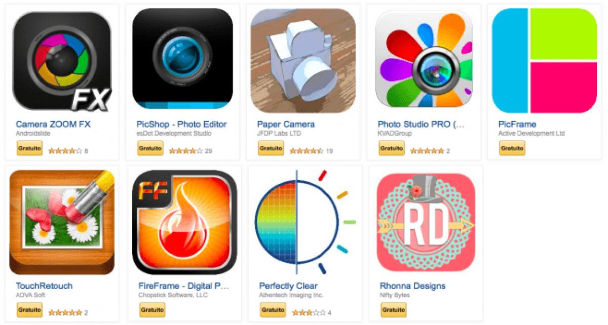 9 Applicazioni di Fotografia Gratis sull'Amazon App-Shop - 