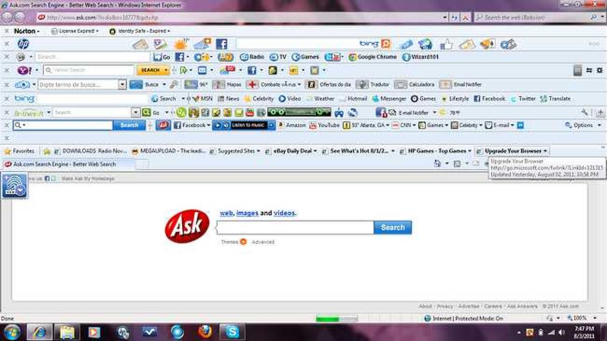 Come rimuovere tutte le ToolBar dai Browser velocemente - 