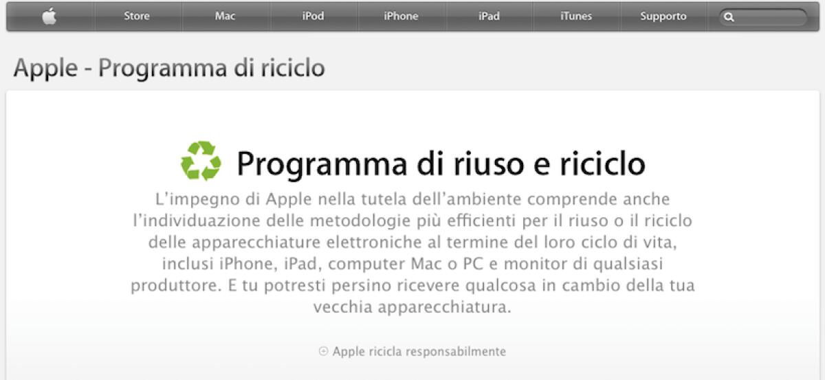 Apple: il programma “Riuso & Riciclo” arriva in Italia. Cosa è? Come funziona? A cosa serve? - 