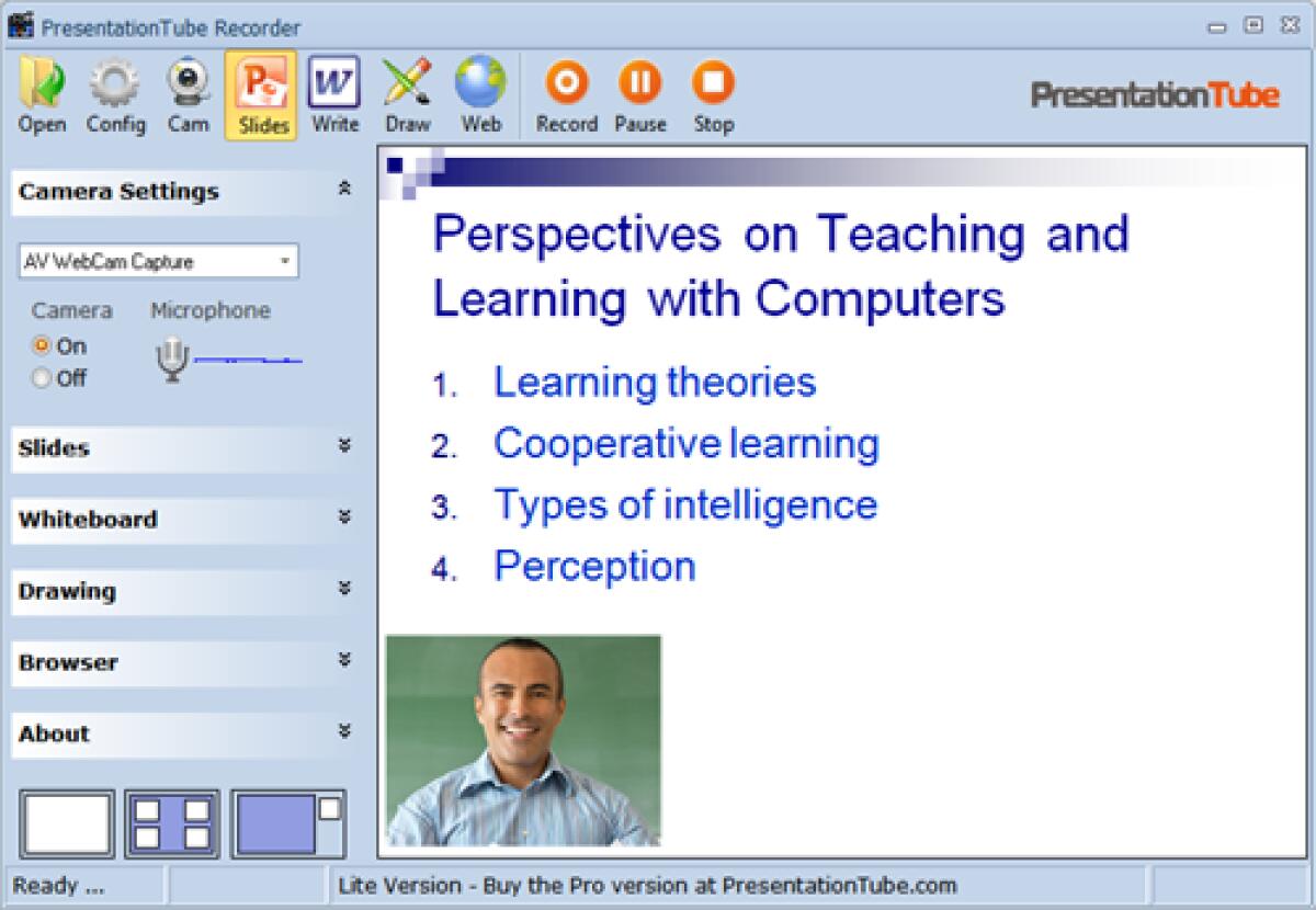 Crea i tuoi tutorial da diffondere sul Web con PresentationTube Recorder Pro 3.0 Gratis - 