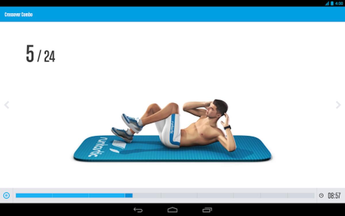 Runtastic Six Pack Abs Workout Gratis con App del Giorno 100% Gratis per Addominali scolpiti grazie al tuo smartphone Android - 