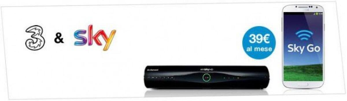 3 Italia e Sky si alleano: bastano 29€ al mese per averli entrambi - 