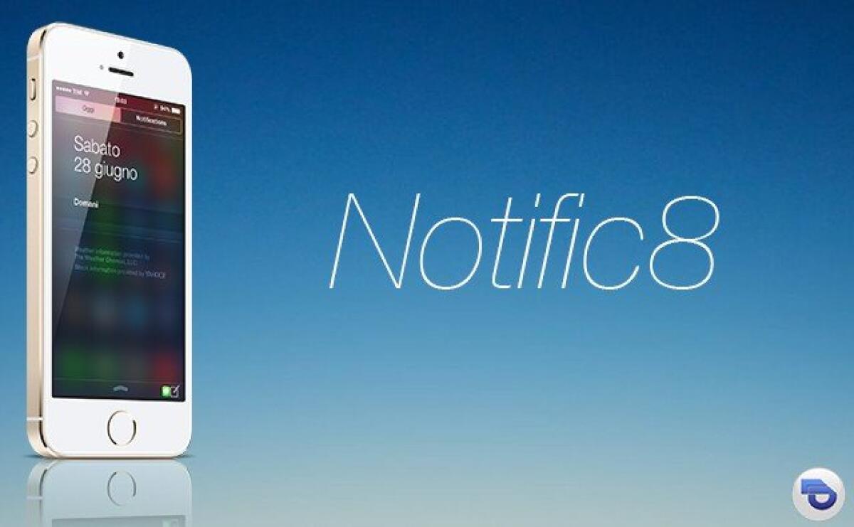 Come avere il Centro Notifiche di iOS 8 in iOS 7 con Notific8 [Jailbreak Cydia] - 
