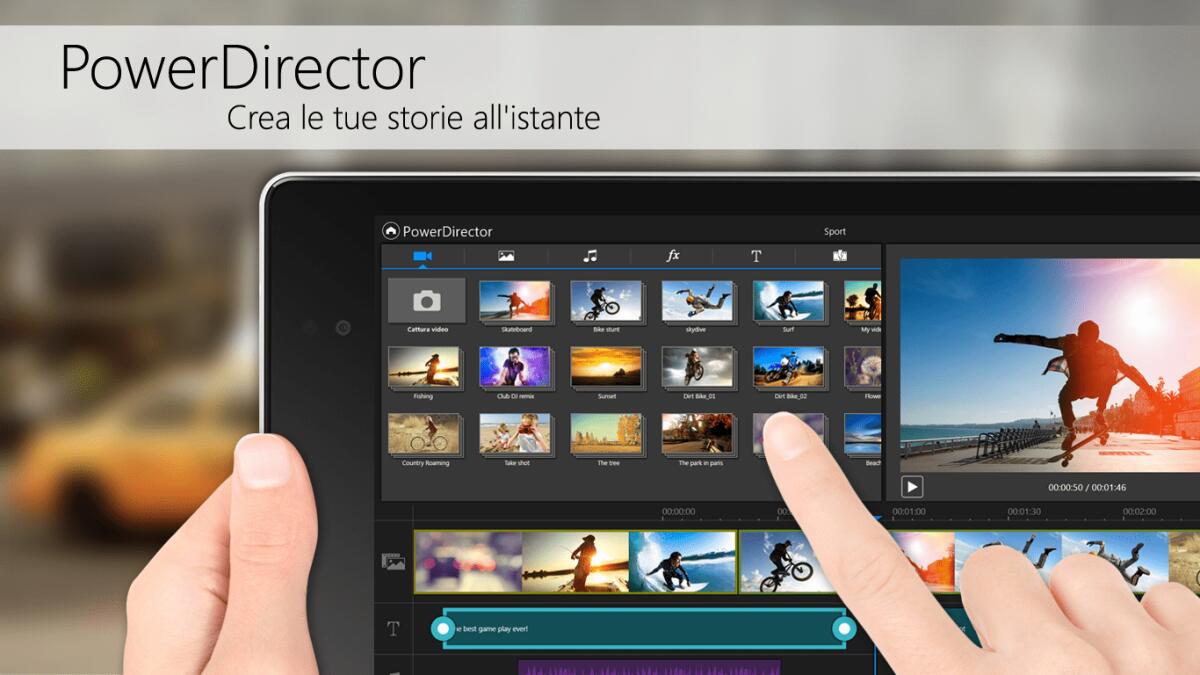 CyberLink PowerDirector: Il Miglior programma di video editing per tablet Android - 