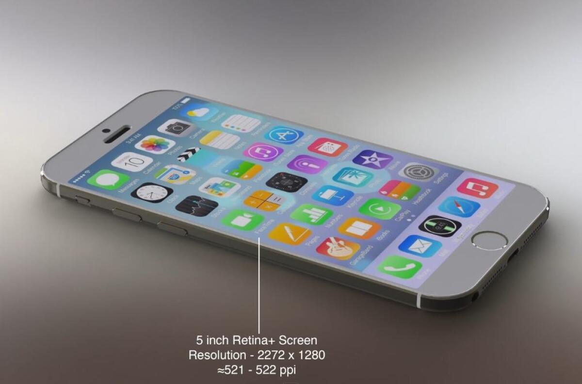 Ecco uno spettacolare concept di iPhone 6 (Air) con iOS 8 - 