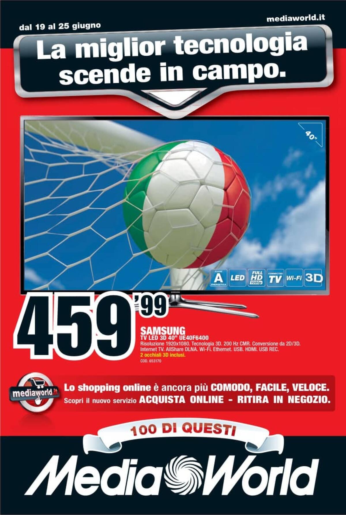 Nuovissimo Volantino Media World con super offerte su TV, Tablet, Smartphone e Notebook - 