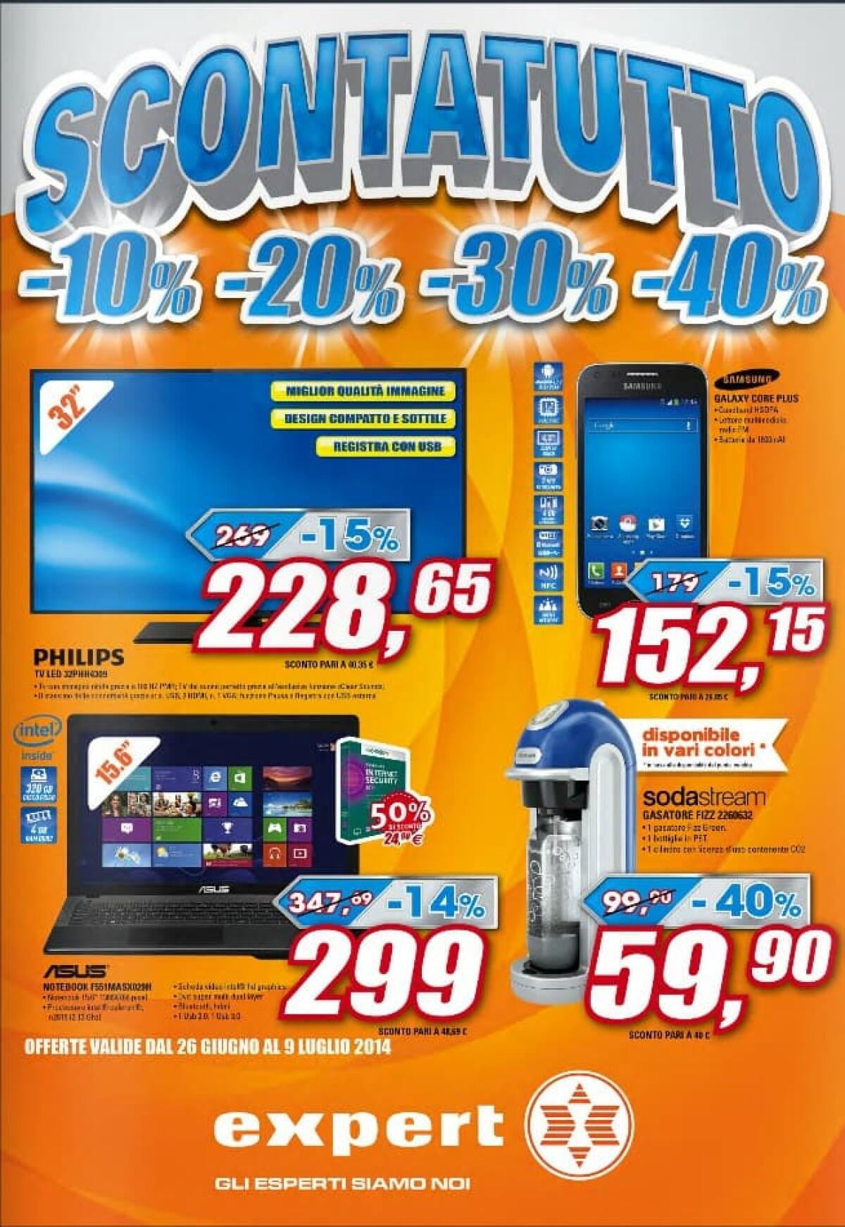 [Volantino Expert] SCONTATUTTO da EXPERT con sconti del 10, 20, 30 e 40 % su tantissimi prodotti - 