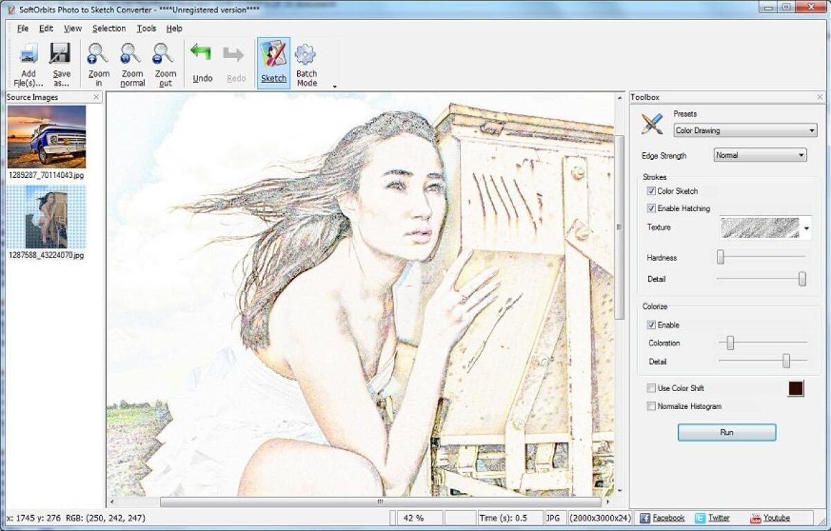 Sketch Drawer 1.4 Gratis: Trasforma le tue foto in schizzi e dipinti applicando splendidi effetti [Windows App] - 