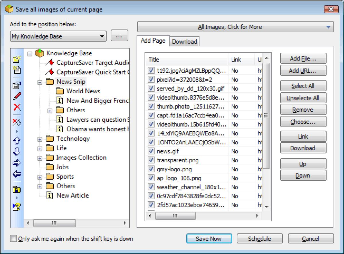 Salvare interi siti web offline con CaptureSaver 4.3.0 Gratis - 