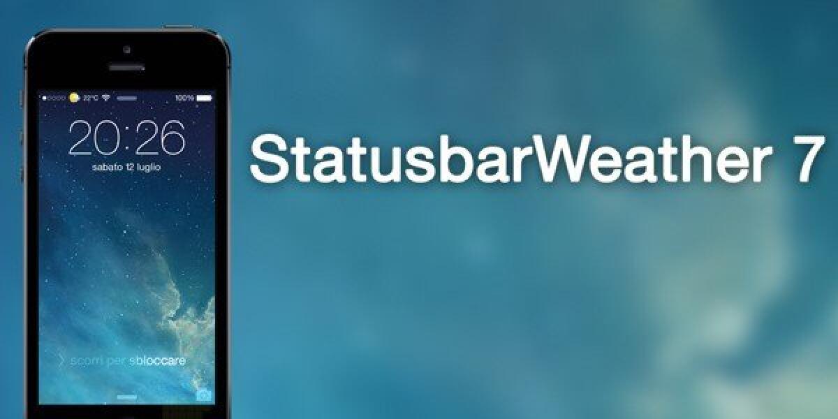 Come avere le previsioni meteo nella barra di stato con StatusbarWeather 7 [Cydia] - 