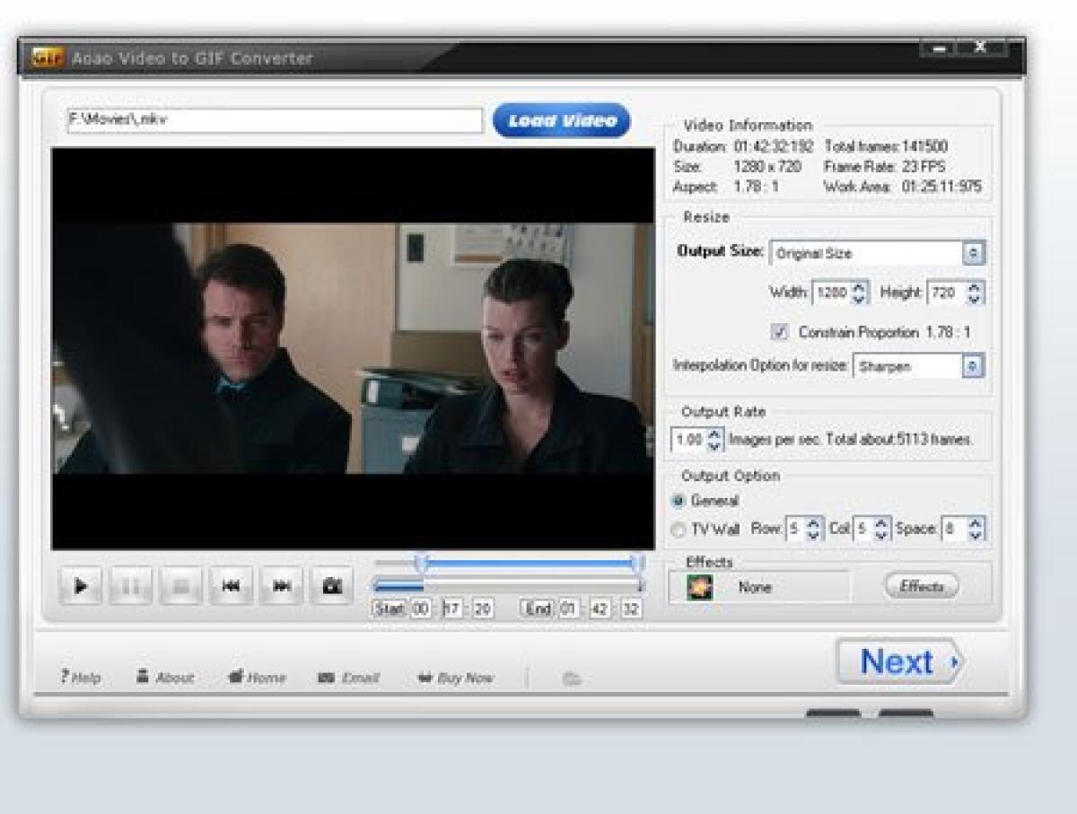 Aoao Video to GIF Converter 3.3 Gratis: Convertire Video in GIF velocemente su Windows - 