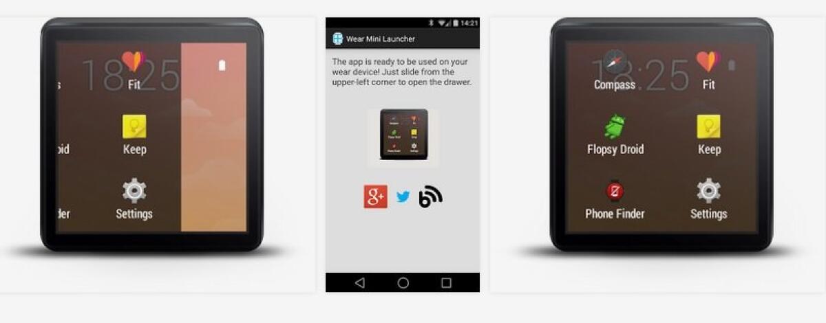 Wear Mini Launcher è il primo launcher alternativo per Android Wear - 