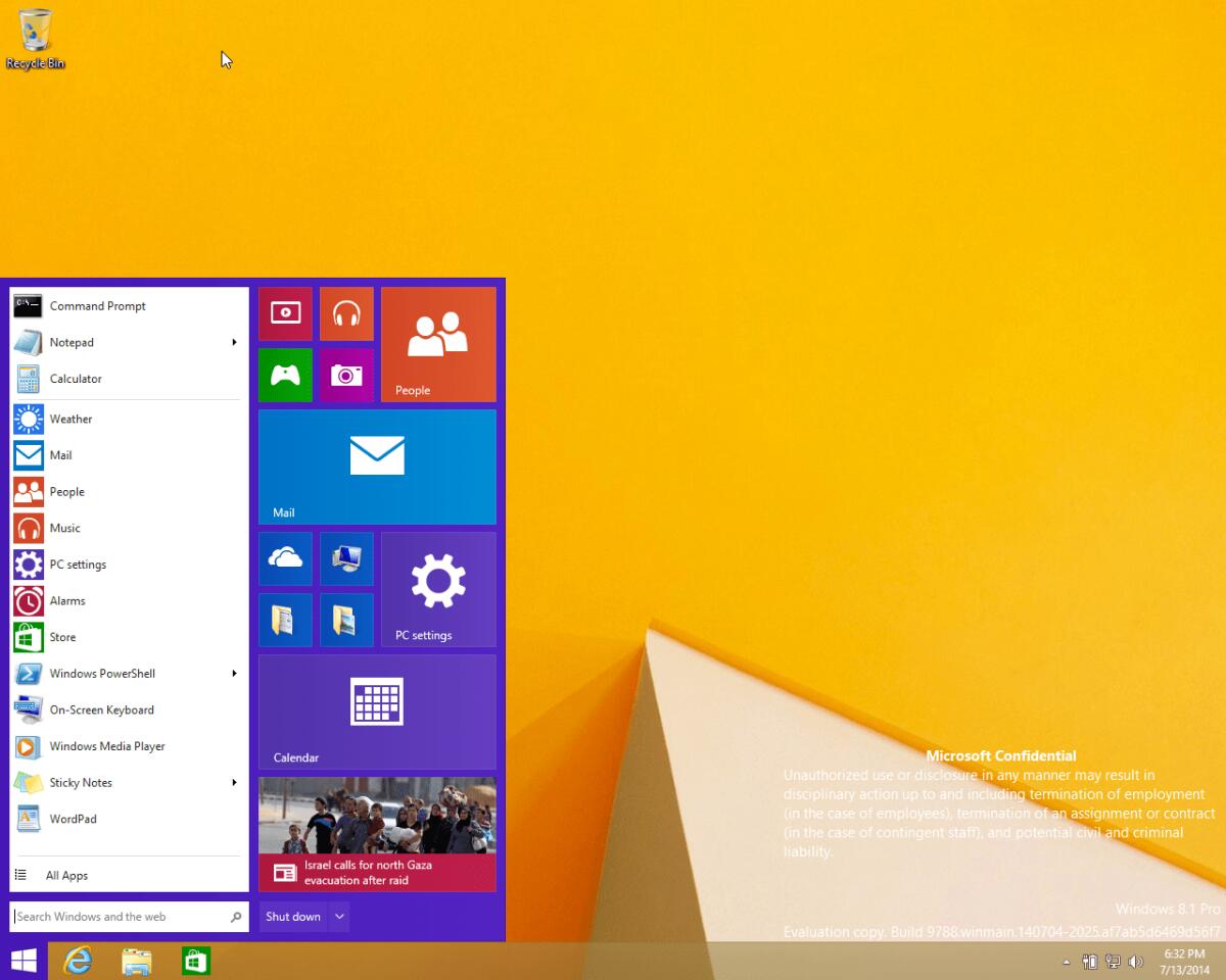 Microsoft Windows 9: ecco come sarà il nuovo menù Start - 