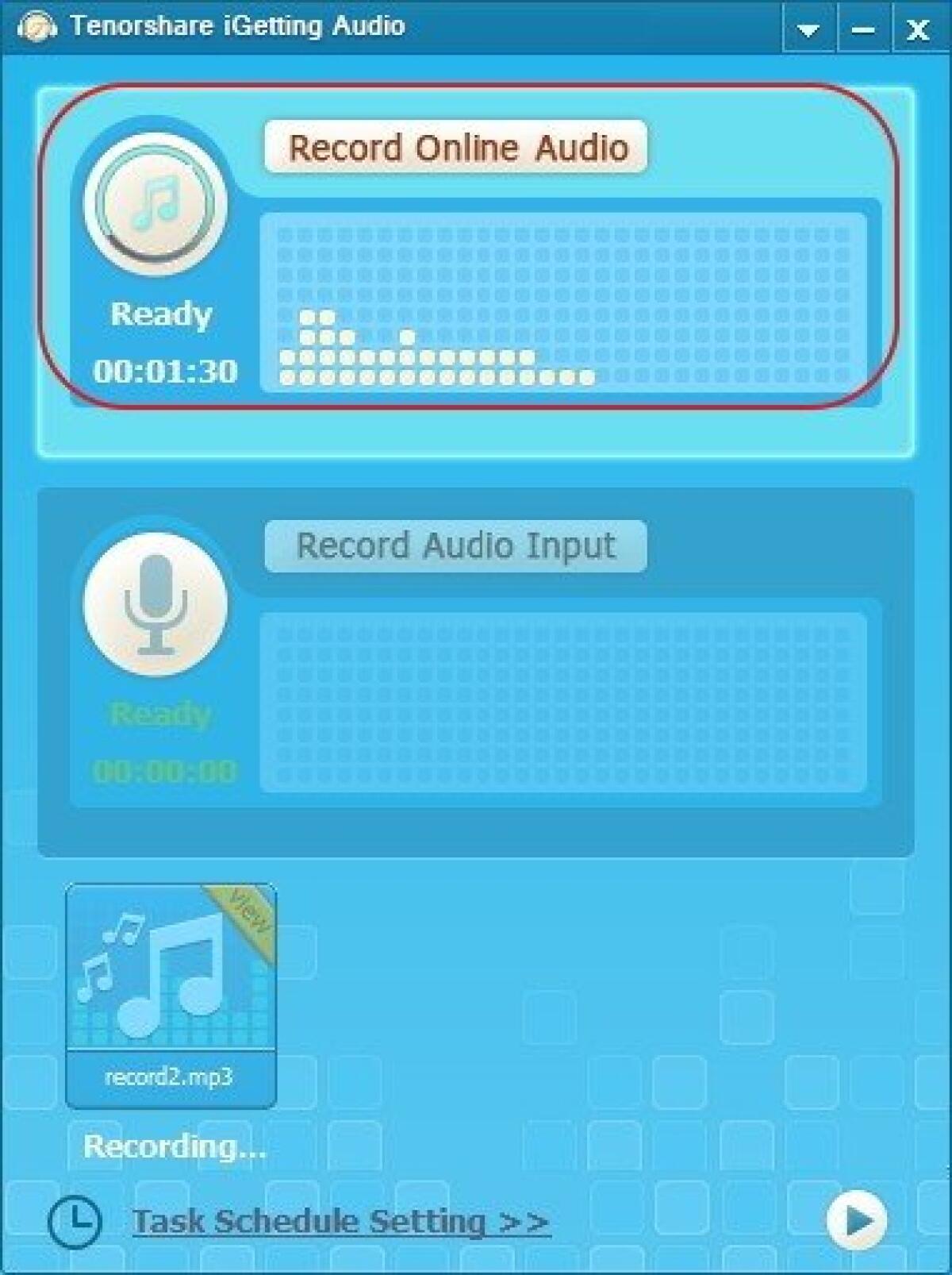 Registrare audio sul PC con iGetting Audio 1.0 Gratis per Windows - 