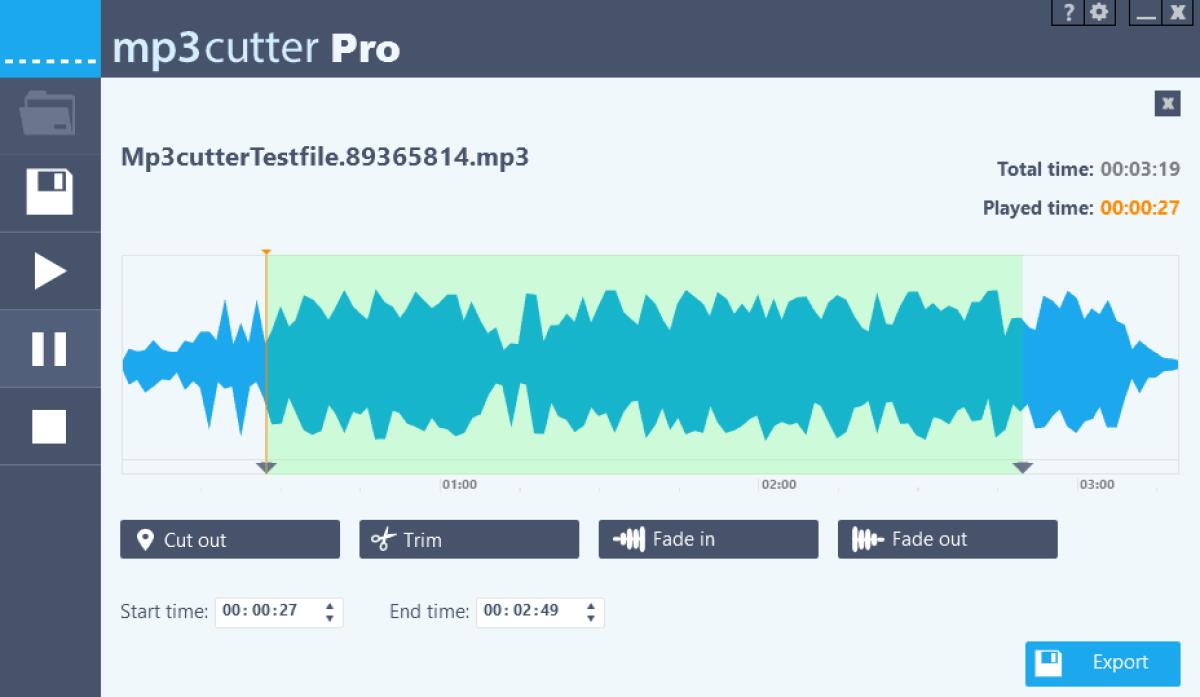 Tagliare e Dividere un Mp3 con mp3cutter 2014 1.1 Gratis - 