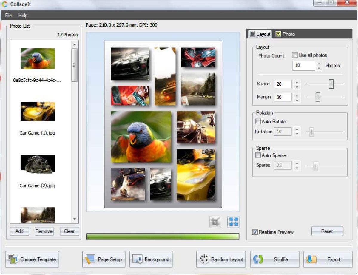 Creare Collage con le foto applicando tanti effetti e cornici con CollageIt Pro 1.9.4 Gratis - 