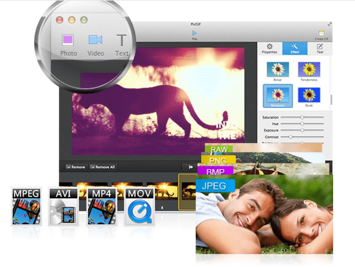 Creare GIF Animate e Video con PicGIF for Mac Gratis per pochi giorni - 