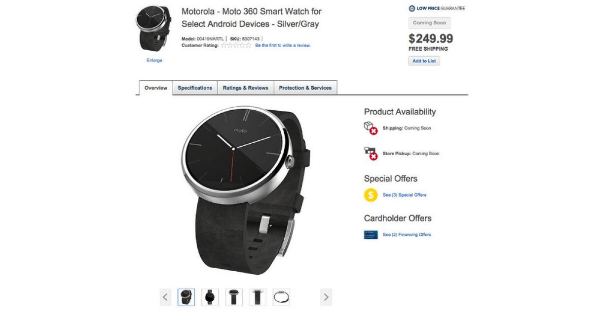 Ecco il Moto 360: Foto, Scheda tecnica, Prezzo e data di uscita del bellissimo smartwatch Motorola - 