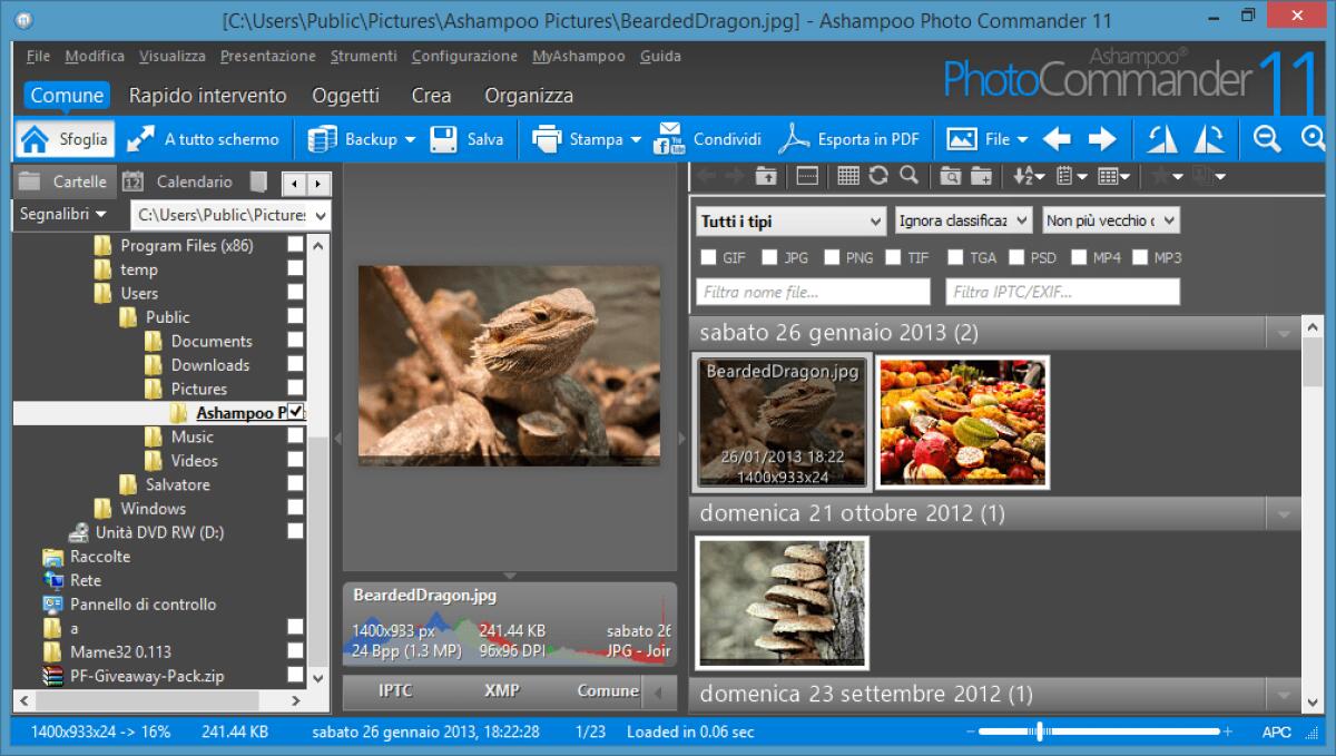 Come modificare, applicare filtri ed effetti alle immagini facilmente con Ashampoo Photo Commander 11 gratis - 