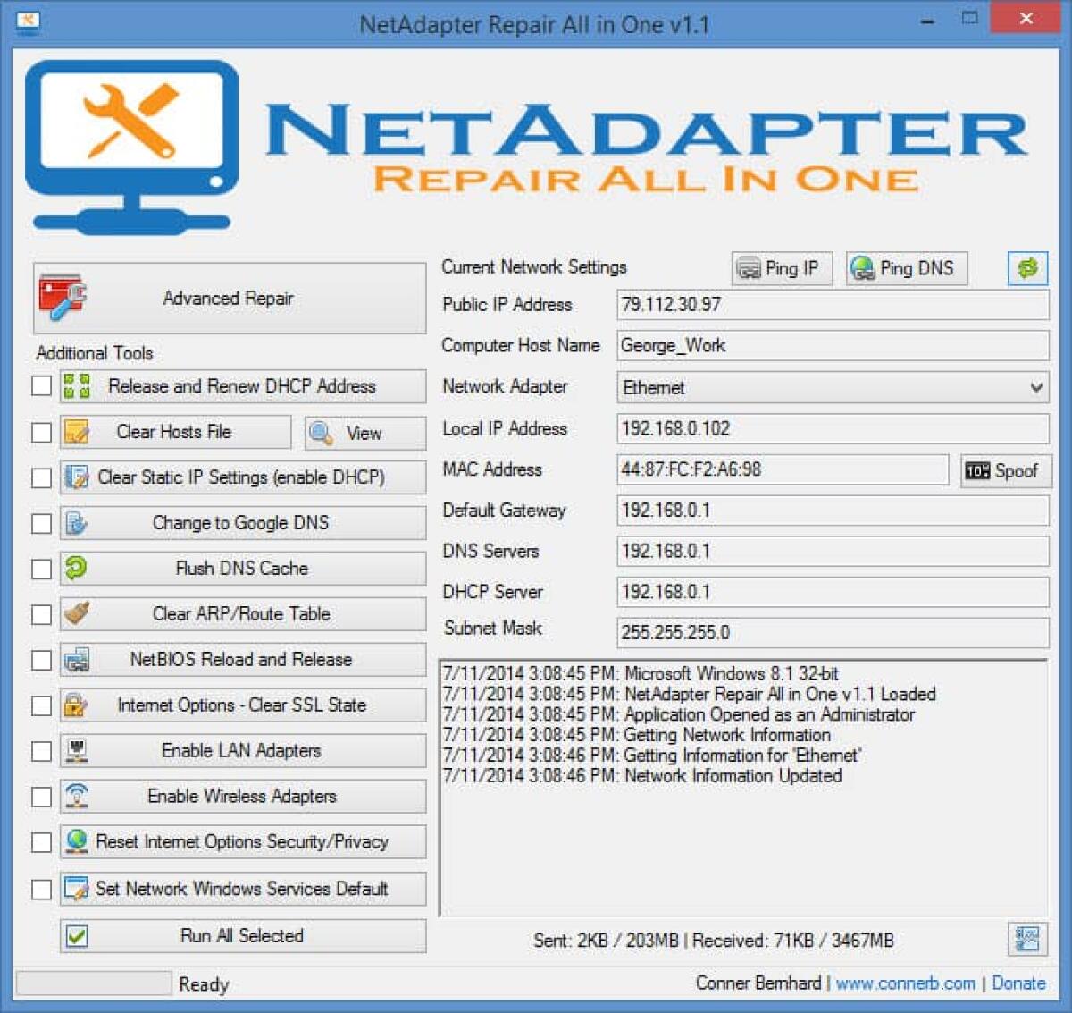 Riparare errori di configurazione della scheda di rete con NetAdapter Repair All In One - 