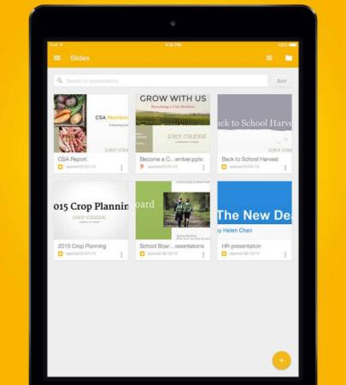 Presentazioni su iOS per iPhone, iPad e iPod Touch: Google Slides - 