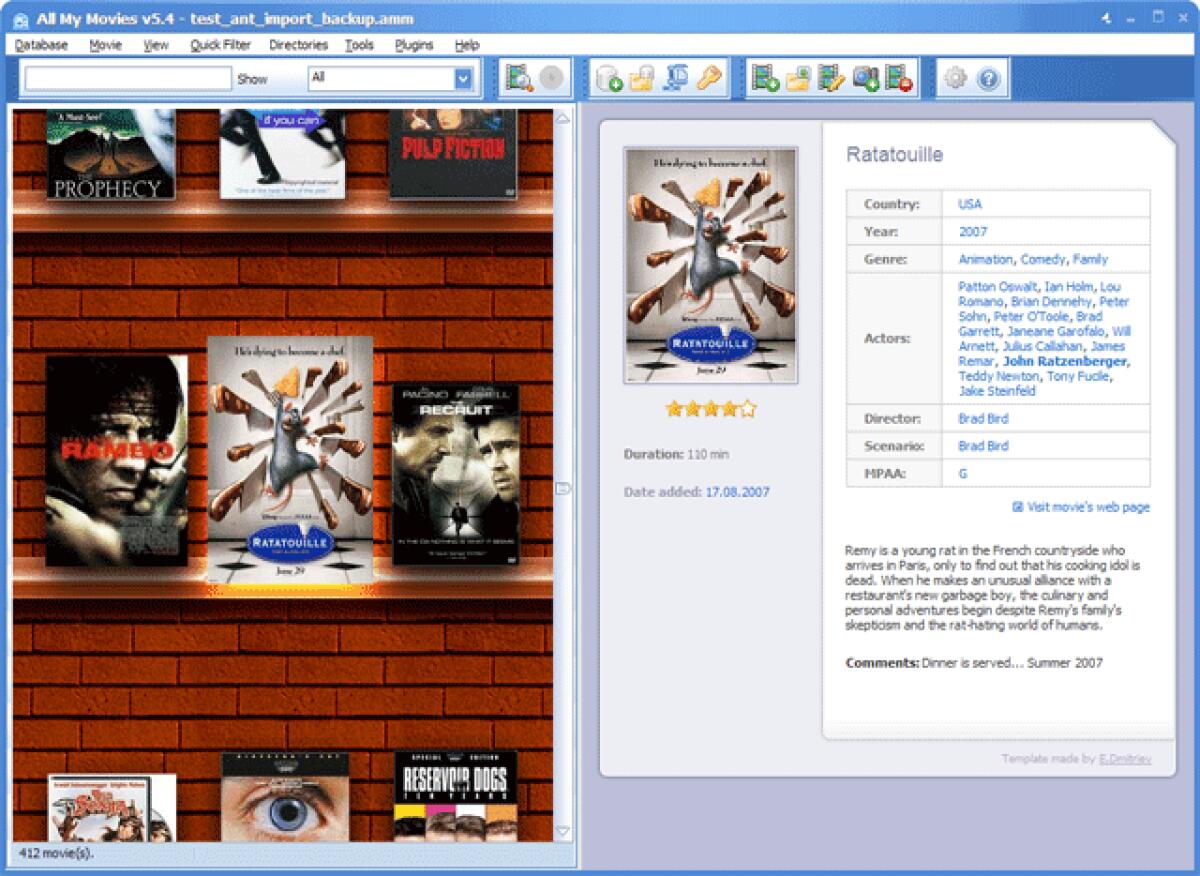 Organizza la tua raccolta di film con All My Movies 7.9 Gratis - 