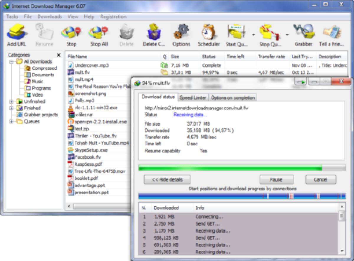 Download Internet Download Manager Portable e Guida Passo Passo su come Scaricare File Velocemente anche dai Siti di Hosting - 