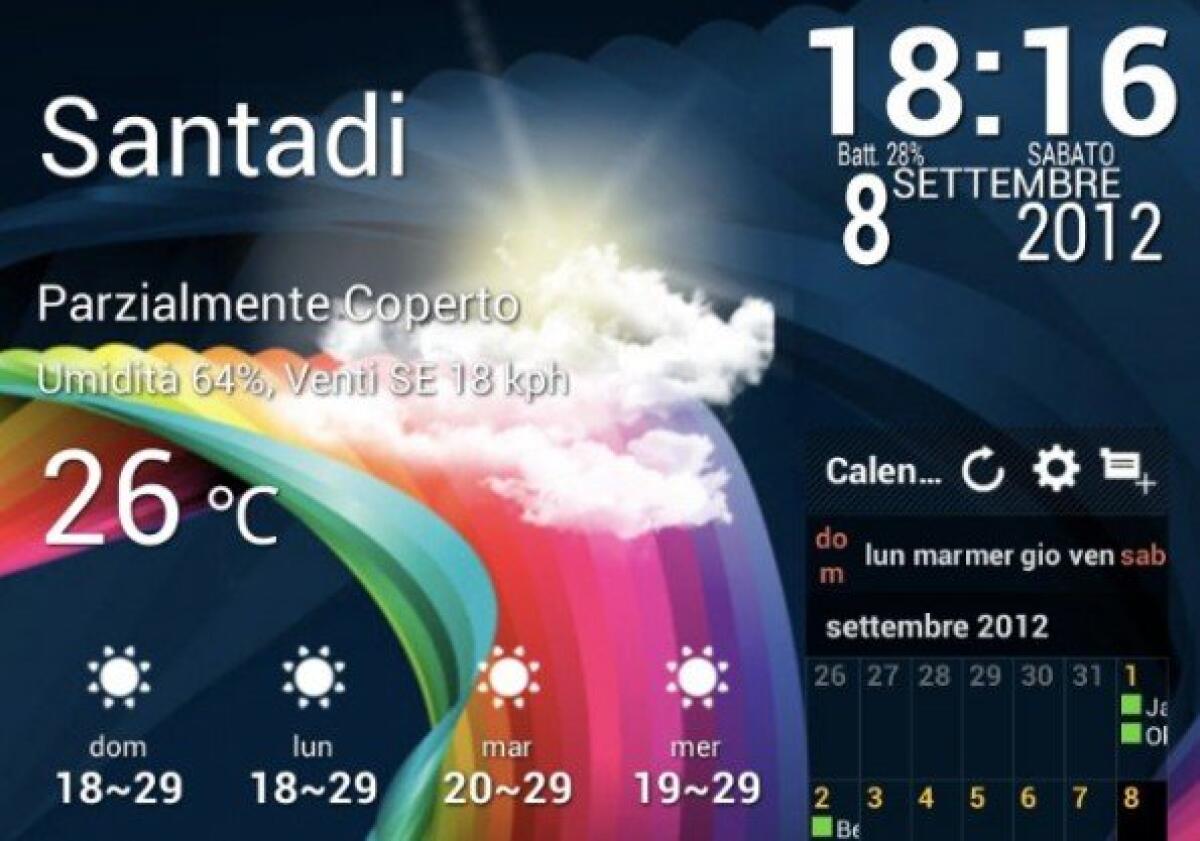 XWidget per Android: Come avere i Widget Meteo Samsung, LG ed altri e creare il proprio Widget Meteo personalizzato - 