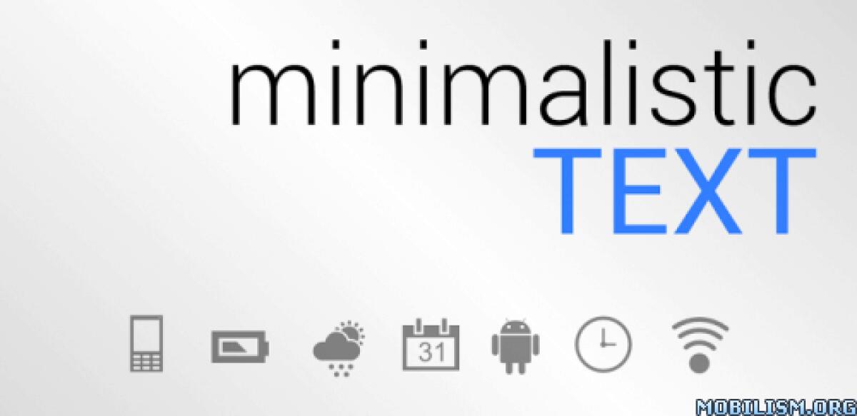 Download Minimalistic Text PRO: Widgets v3.5 APK dal Play Store Android - 