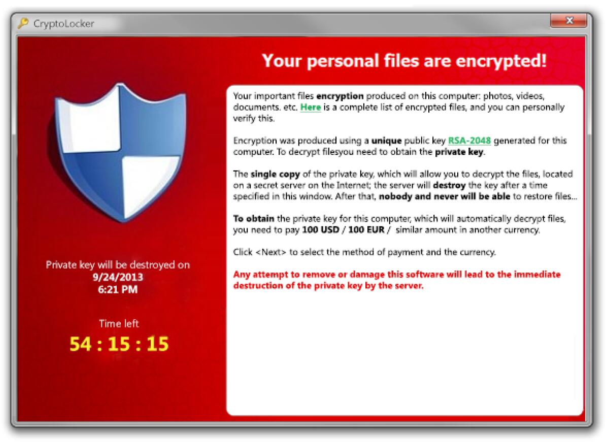 Come rimuovere il virus CryptoLocker gratis - 
