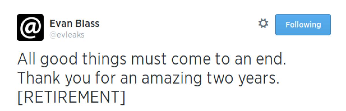 @evleaks chiude baracca e burattini: addio alle foto rubate degli smartphone - 