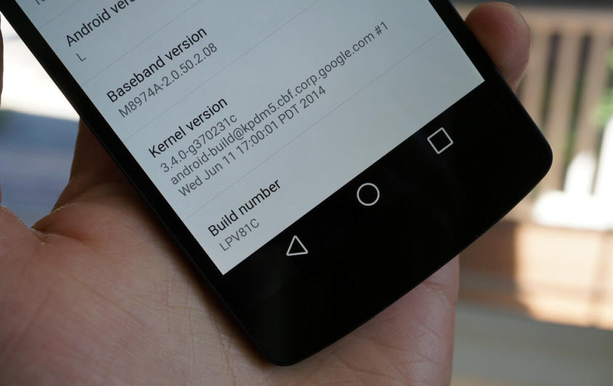 Google rilascia Android L Preview Build LPV81C per Nexus 5 e Nexus 7 - 