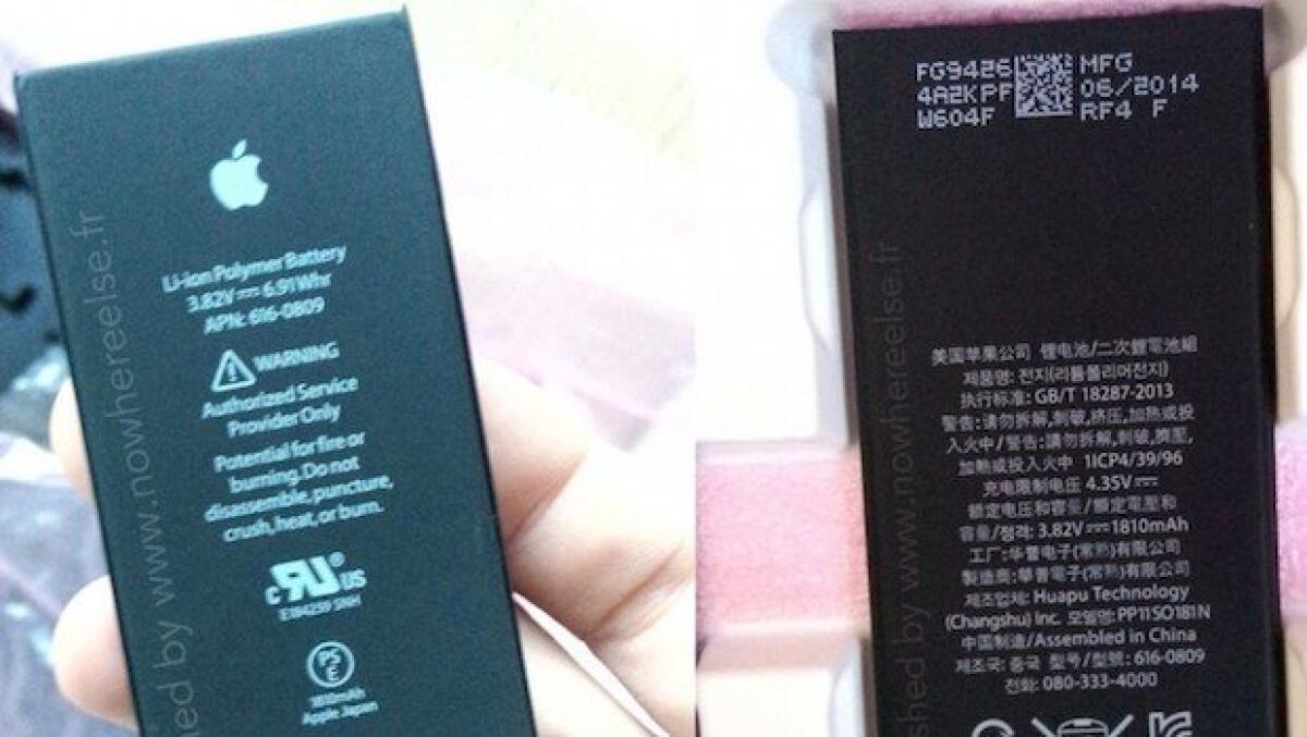 Rumors iPhone 6 (Air): Batteria da 1810 mAh (4.7") e da 2915 mAh (5.5") - 