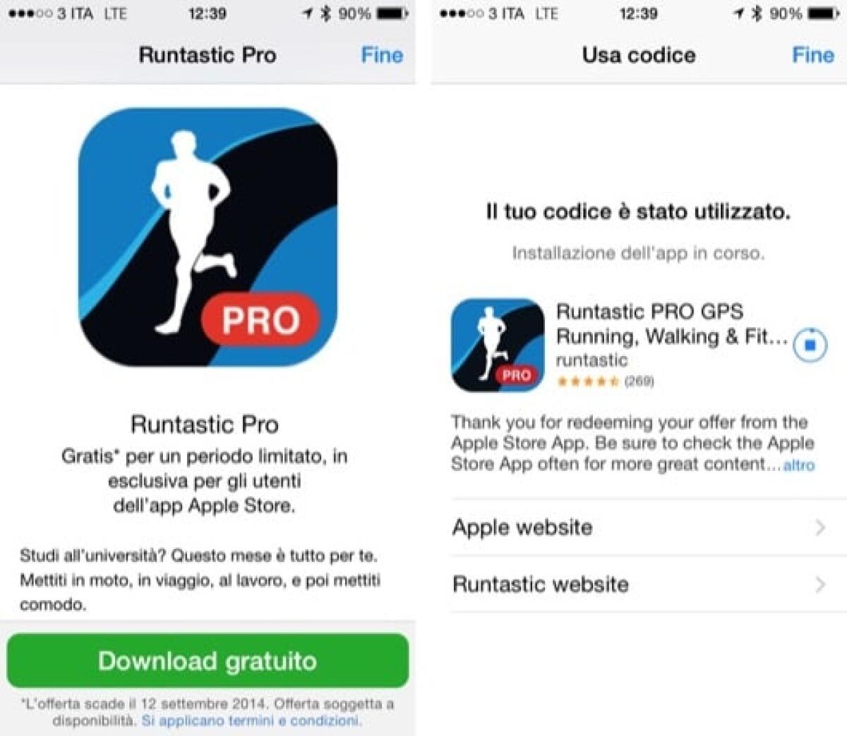Download gratis Runtastic Pro per iPhone solo per oggi - 