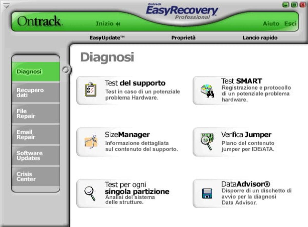 Ontrack EasyRecovery Professional è un programma professionale per il recupero di dati persi o cancellati dagli Hard Disk - 