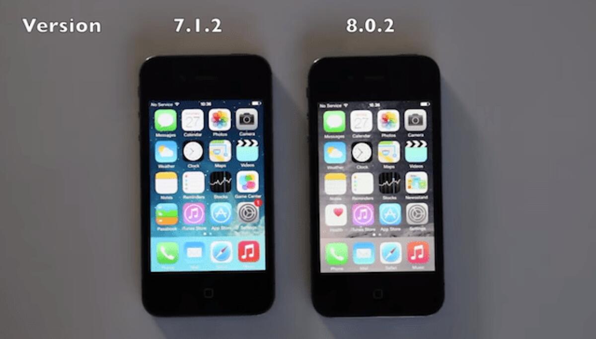 Potete installare iOS 8.0.2 su iPhone 4S con miglioramenti per velocità e reattività [Video differenze iOS 7.1.2 vs 8.0.2] - 