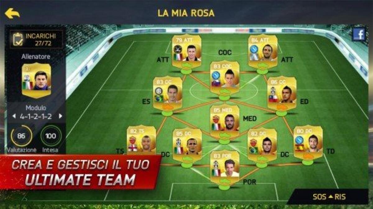 Disponibile FIFA 15 Ultimate Team 1.0.6 (Patched) in Italiano per Android - 