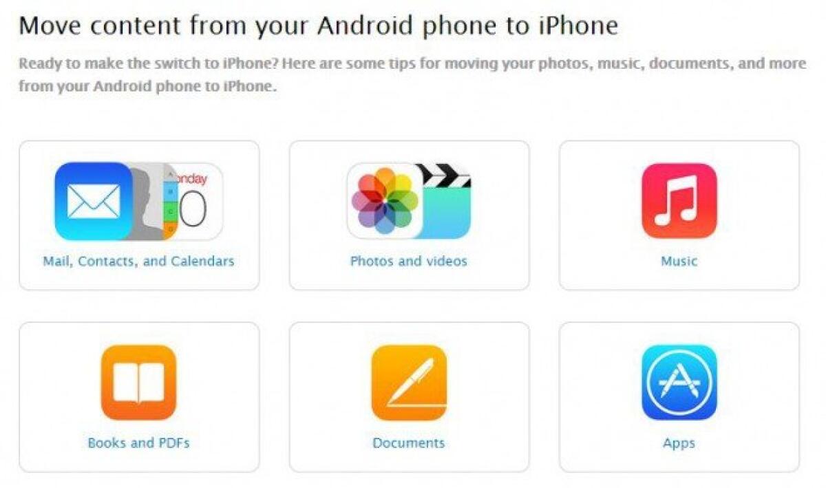 La guida ufficiale di Apple su come eseguire il passaggio da iOS ad Android - 