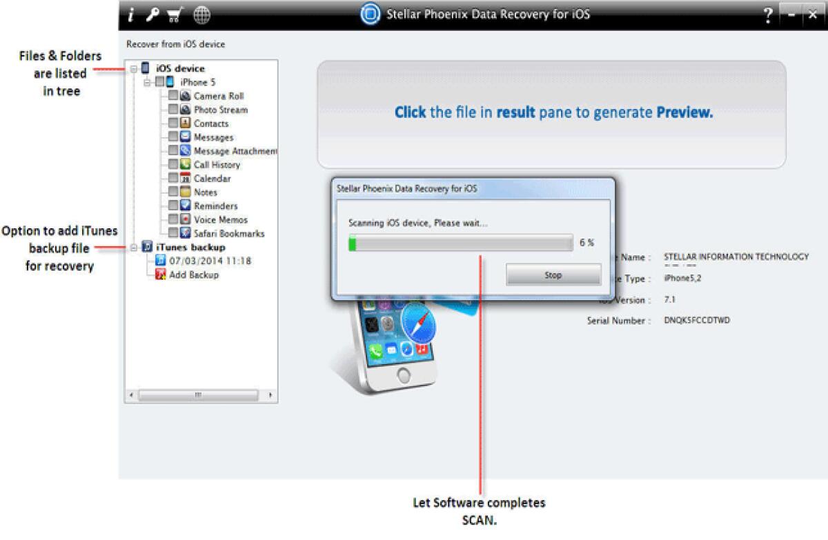 Recuperare Foto, File, Documenti ed altro persi o cancellati da iPhone 5S, 5C, 4, 4s e 4 - 