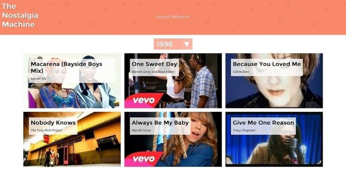 The Nostalgia Machine, rivivi la migliore musica degli anni passati - 