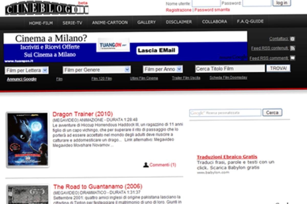 CineBlog01 ancora chiuso dalla Guardia di Finanza - 