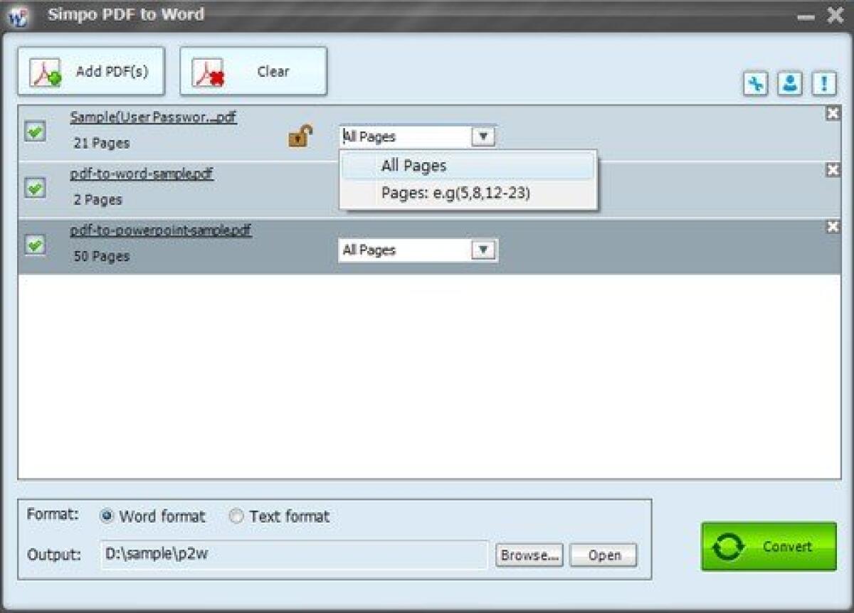 Simpo PDF to Word 3.5.2 Gratis solo per oggi: Convertire PDF in DOC - 