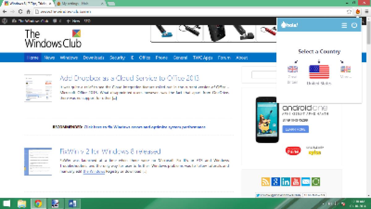 Hola: VPN gratis per Google Chrome per navigare anonimi su internet - 