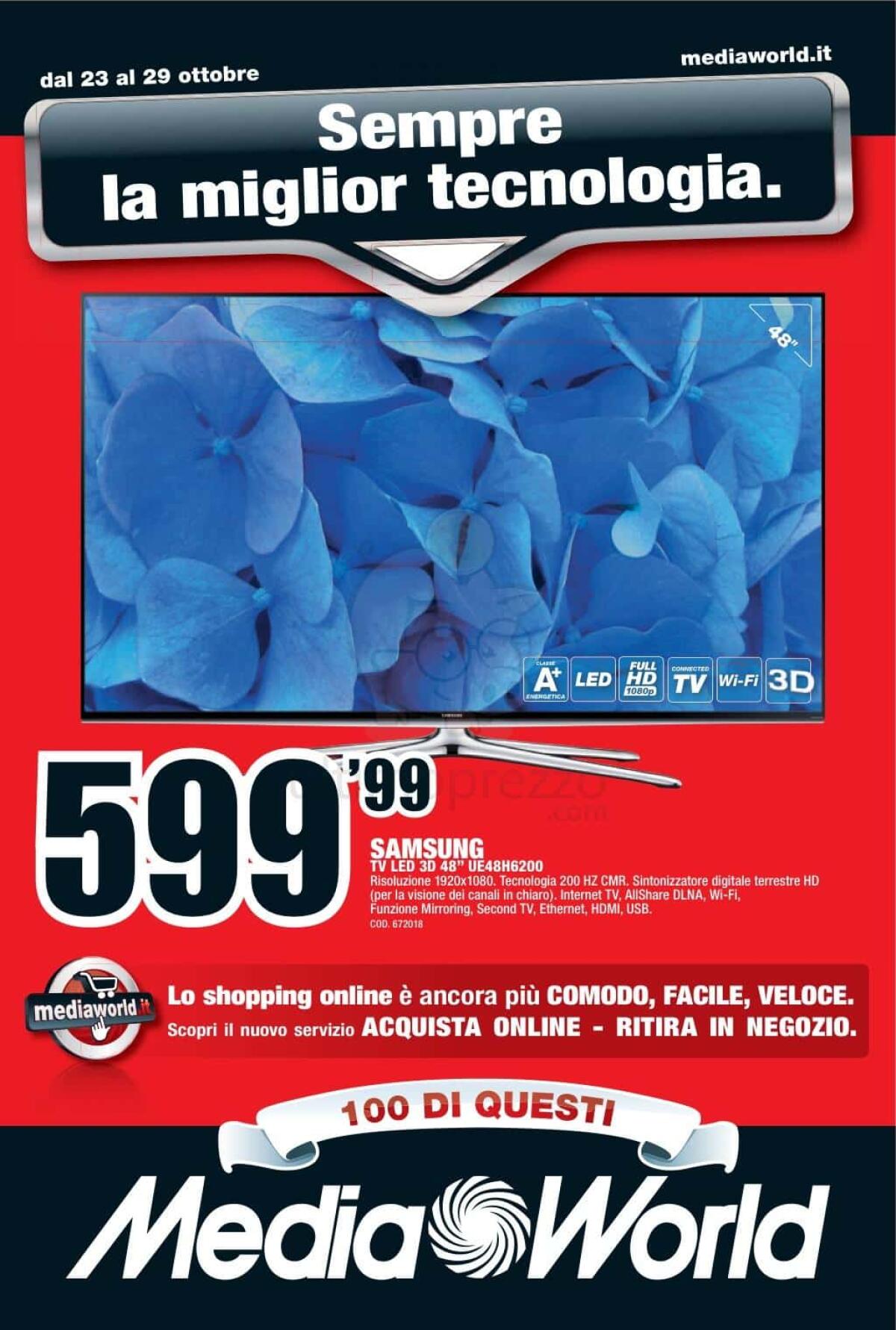 Sfoglia Ultimo Volantino MediaWorld con alcune offerte interessanti - 