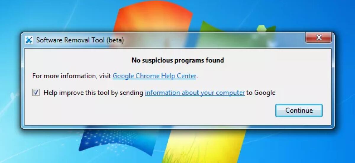 Come togliere toolbar indesiderate da Google Chrome con Software Removal Tool - 