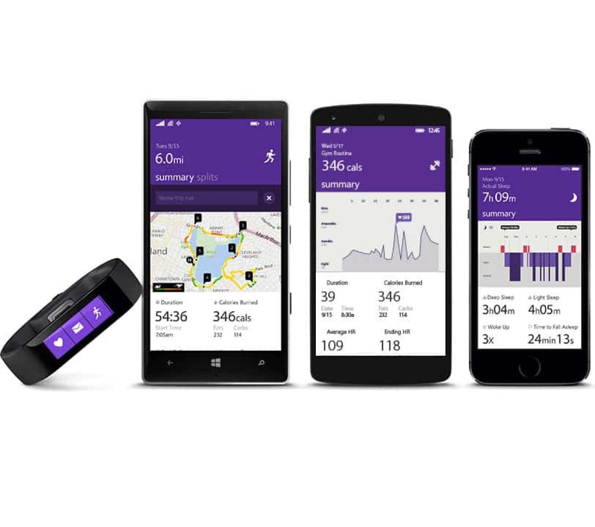 Ufficiale Microsoft Band e Microsoft Health per monitorare l'attività fisica - 