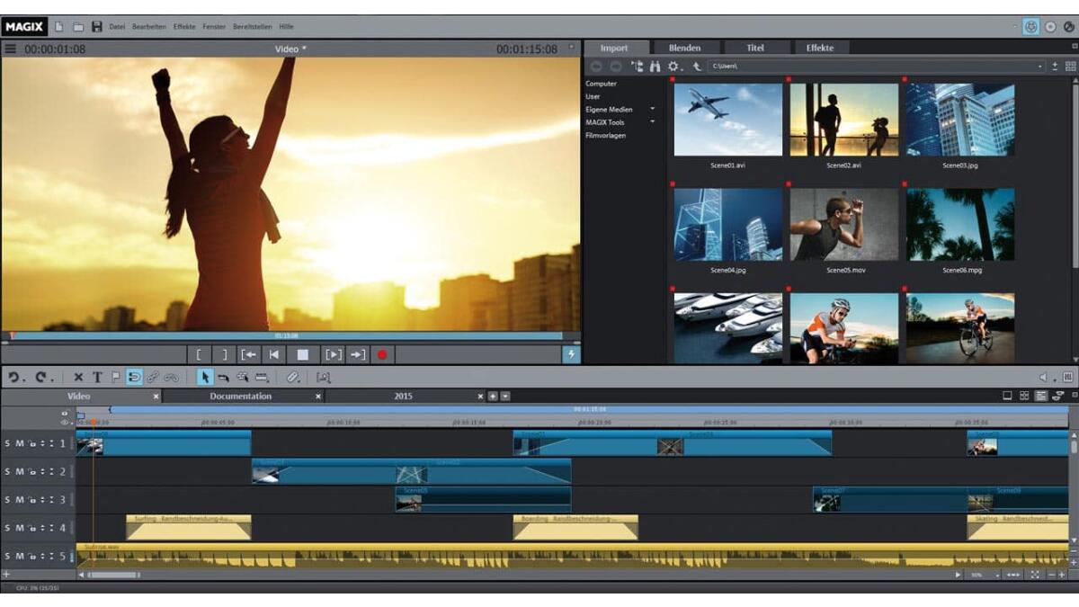 Modificare e Creare Video su Windows con MAGIX Video Deluxe 2015 Plus in Italiano - 