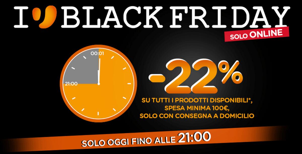 Black Friday Unieuro: -22% su tutti i prodotti online con consegna a domicilio - 