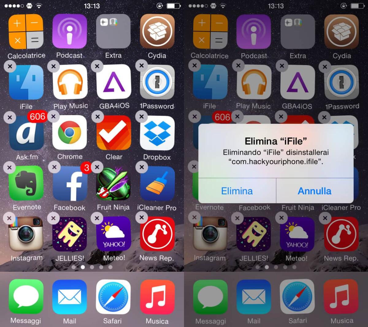 Come disinstallare tweak da Cydia con CyDelete8 - 