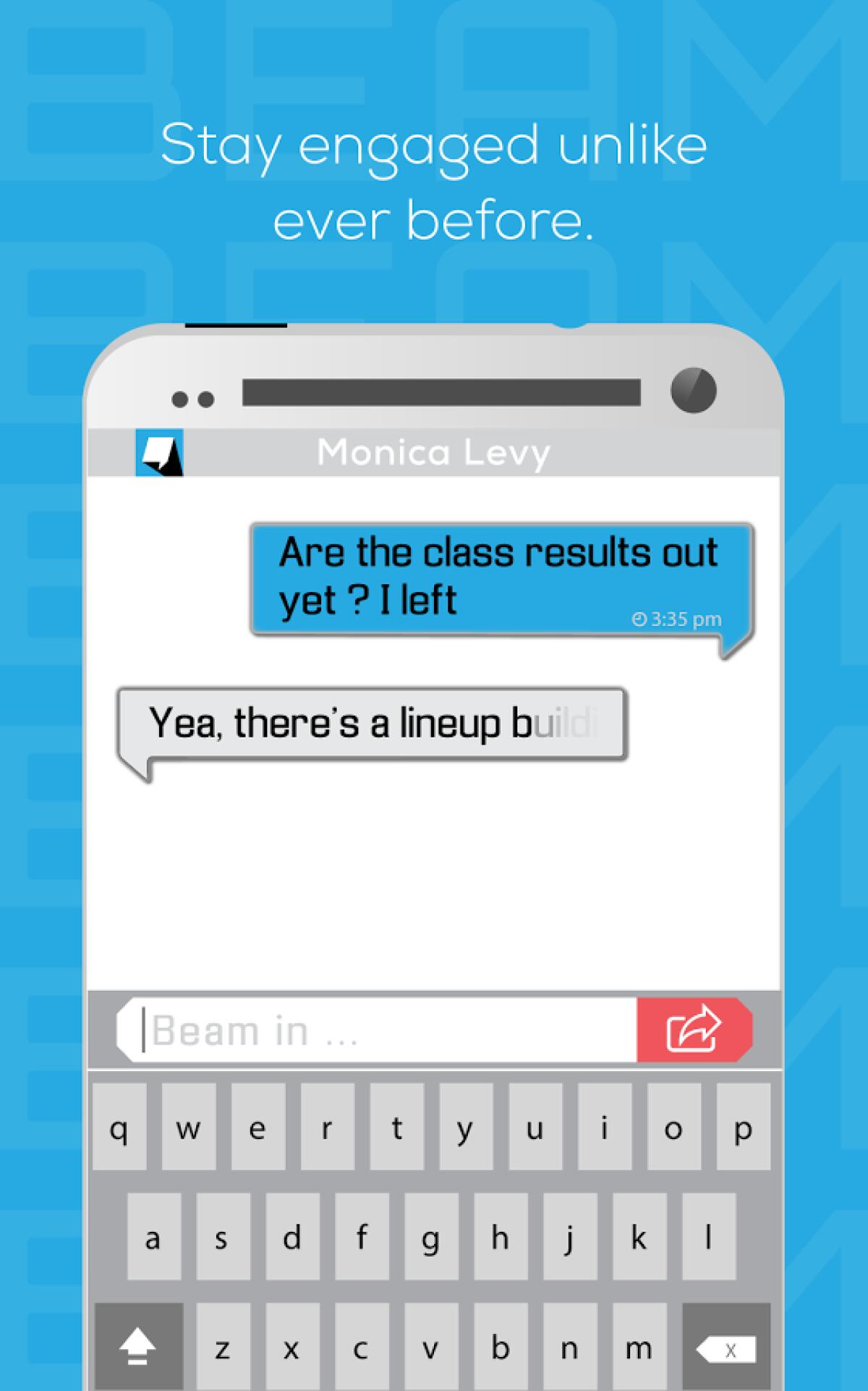 Beam Messenger: L'app di messaggistica instantanea che mostra ciò che si sta digitando - 